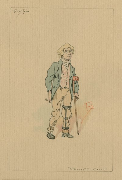 Tiny Tim - Eine Weihnachtsgeschichte, ca. 1920er von Joseph Clayton Clarke